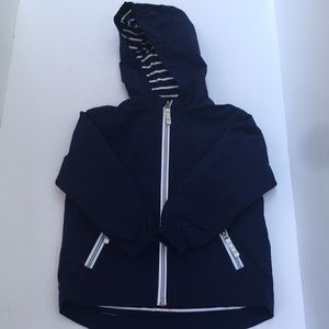 EUC Hanna Anderson navy blue hoody coat.